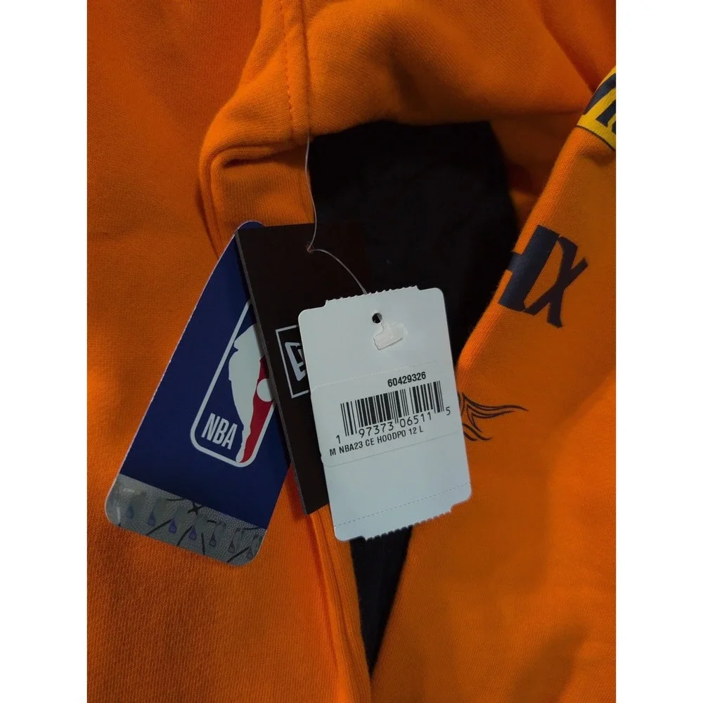 NWT Phoenix Suns El Valle New Era Pullover Hoodie Men's Large‎ Orange Logos
